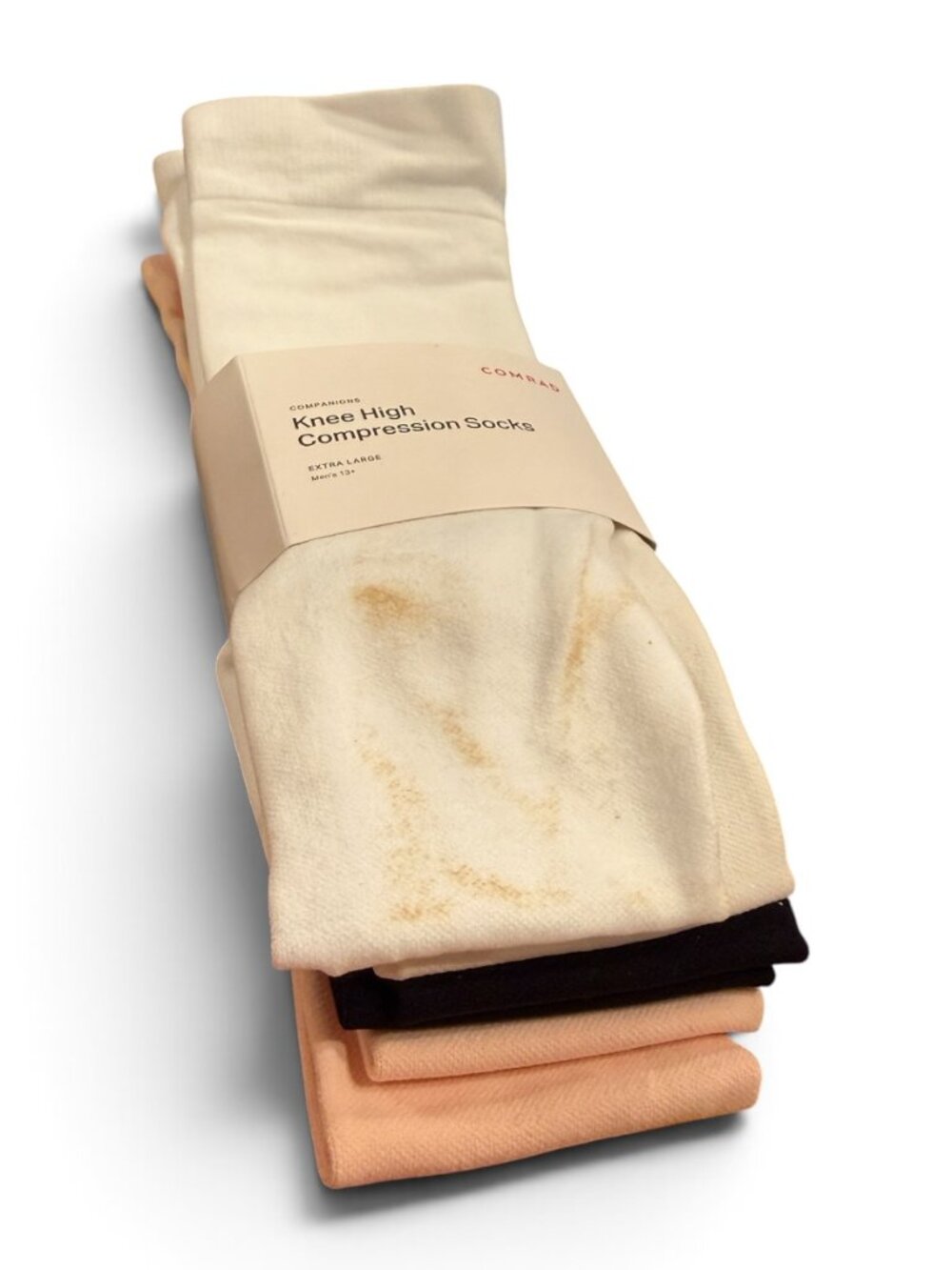 COMRAD Knee High Men's/Women's Compression Socks (Set of 3) - NEW